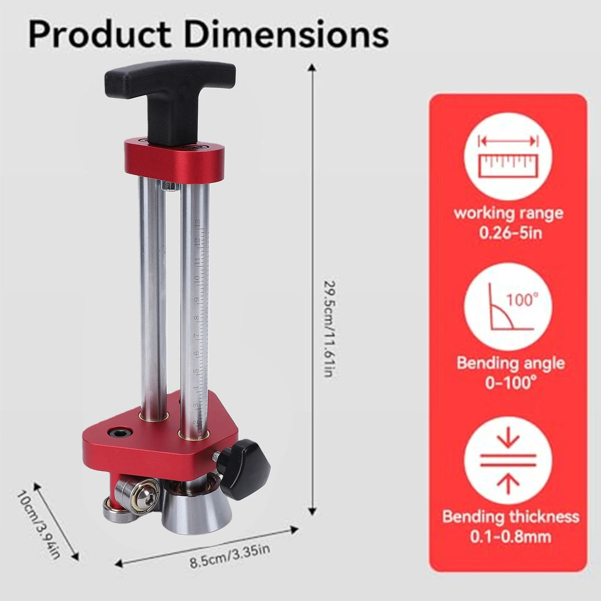 2PlaceTools Adjustable Sheet Metal Roofing Roller & Bender