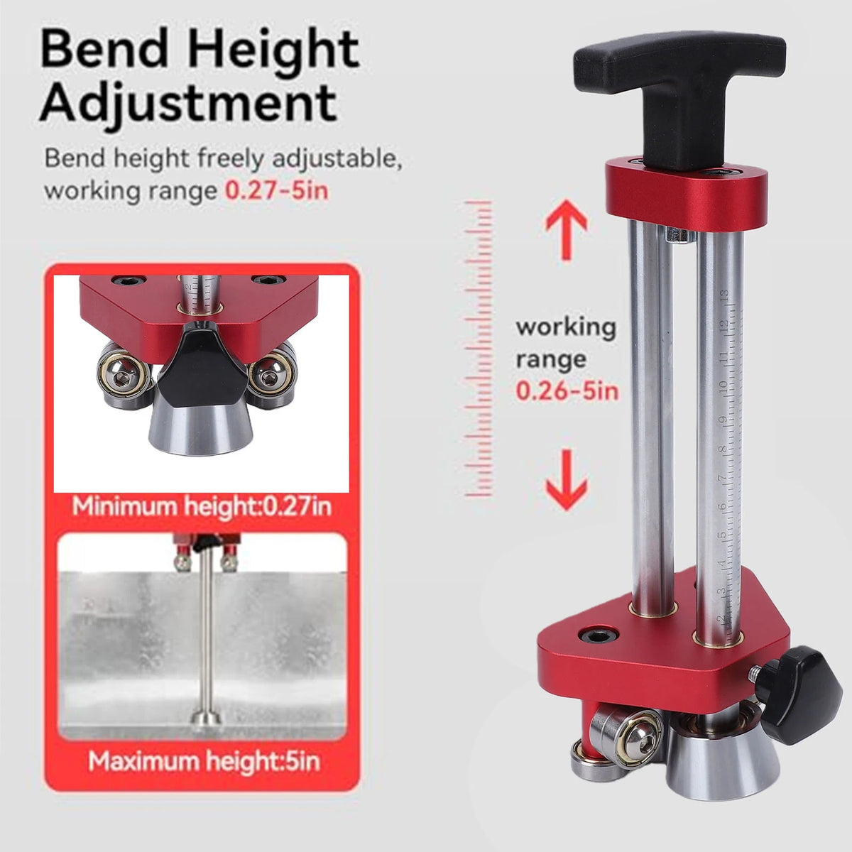 2PlaceTools Adjustable Sheet Metal Roofing Roller & Bender
